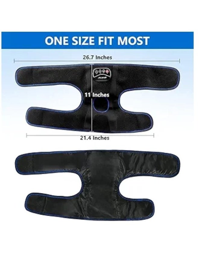 دعامة الركبة اللاسلكية والمدفأة مع خاصية التدليك - جهاز تدليك المفاصل متعدد الأغراض للركبة والمرفق والكتف - مشد حراري قابل لإعادة الشحن بالأشعة تحت الحمراء والاهتزاز لتخفيف التيبس وإجهاد العضلات - Image 3